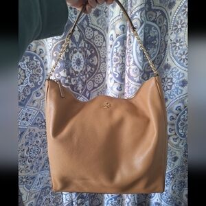 NWOT Large Tan Tory Burch Carter Hobo Bag